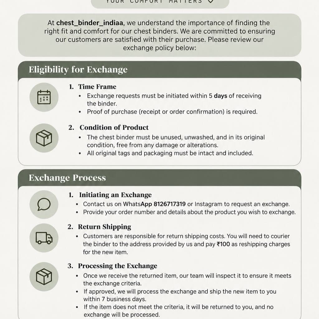Exchange Policy Information