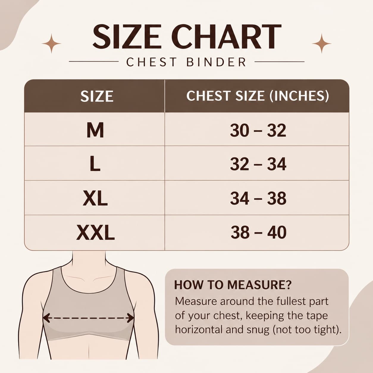 Zipper chest binder — 3